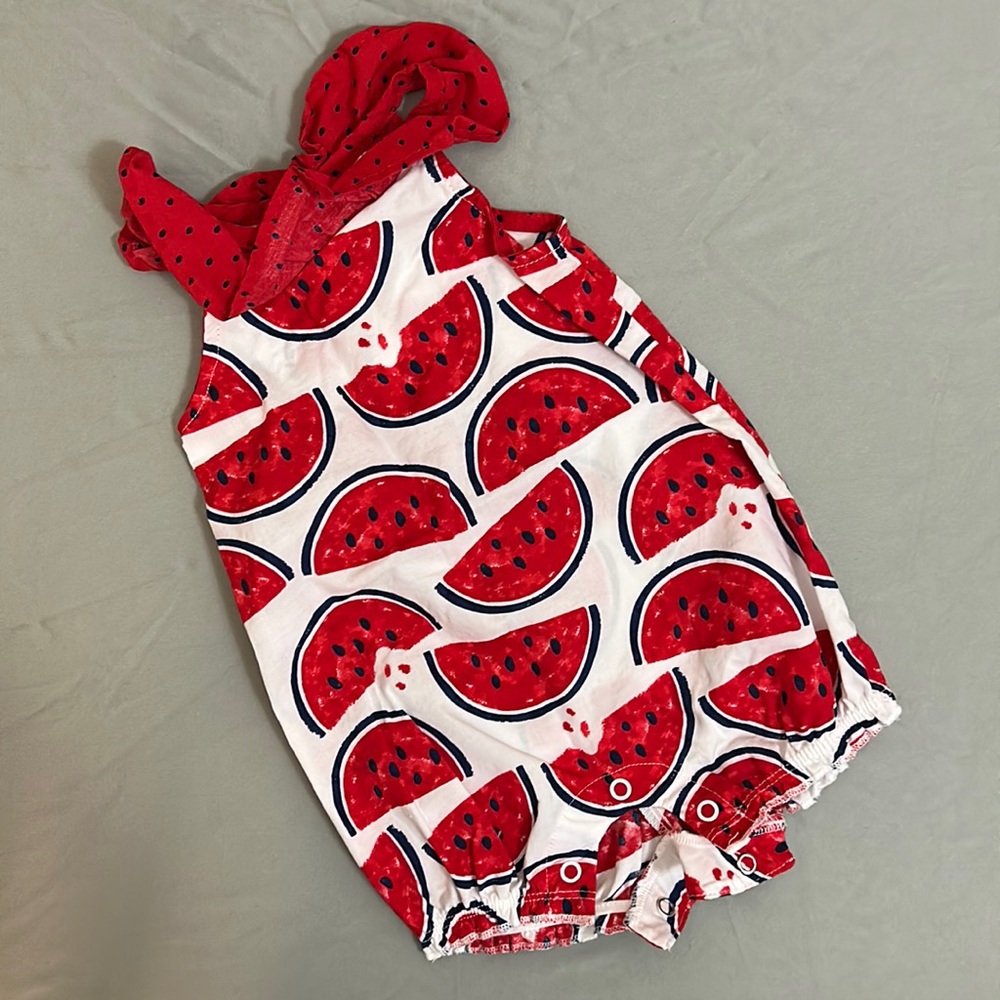 Carter’s Watermelon Romper, 3 months